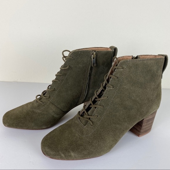 New Madewell The Emilia Lace Up Side Zip Boot - Picture 4 of 8